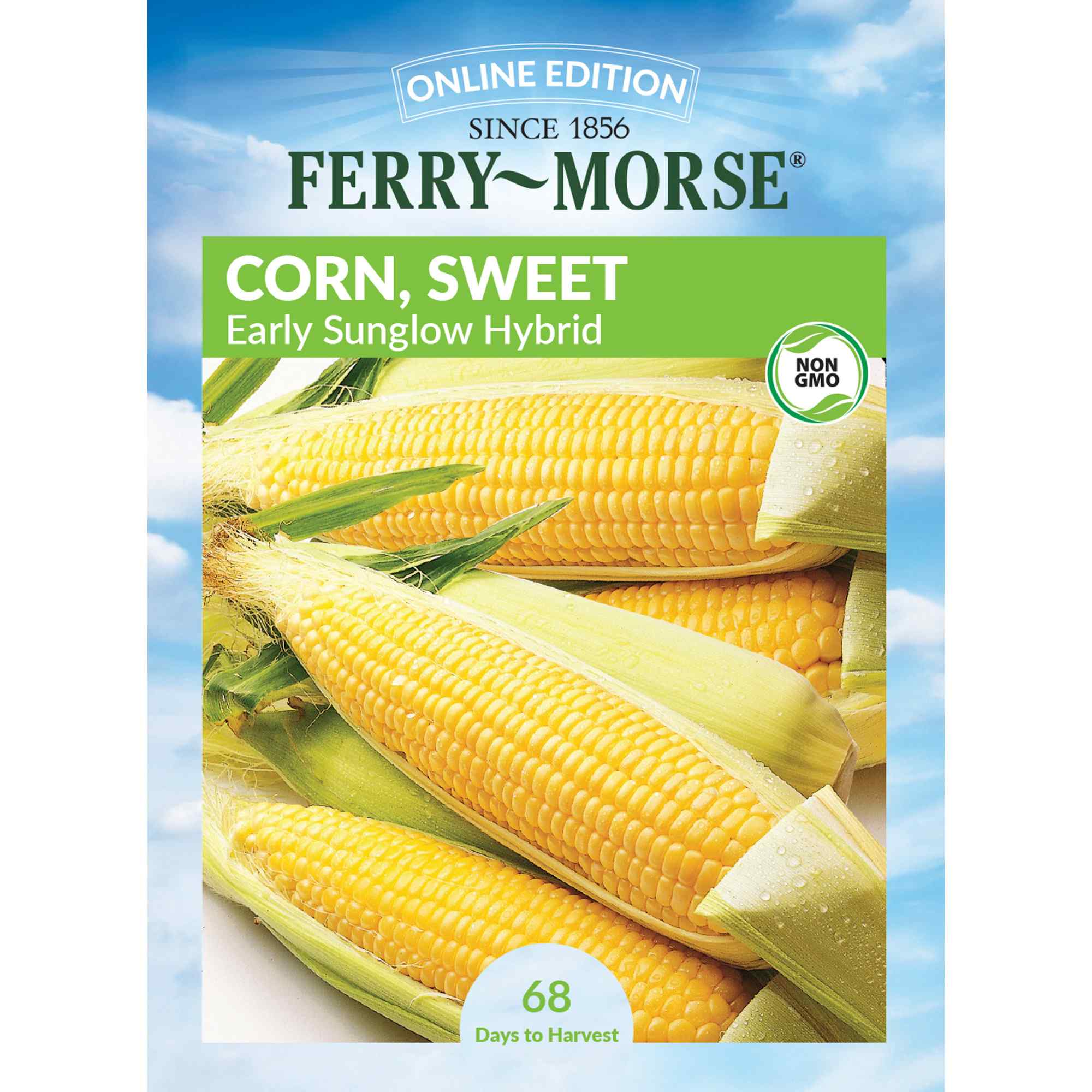 Ferry-Morse sweet corn early sunglow hybrid seed packet